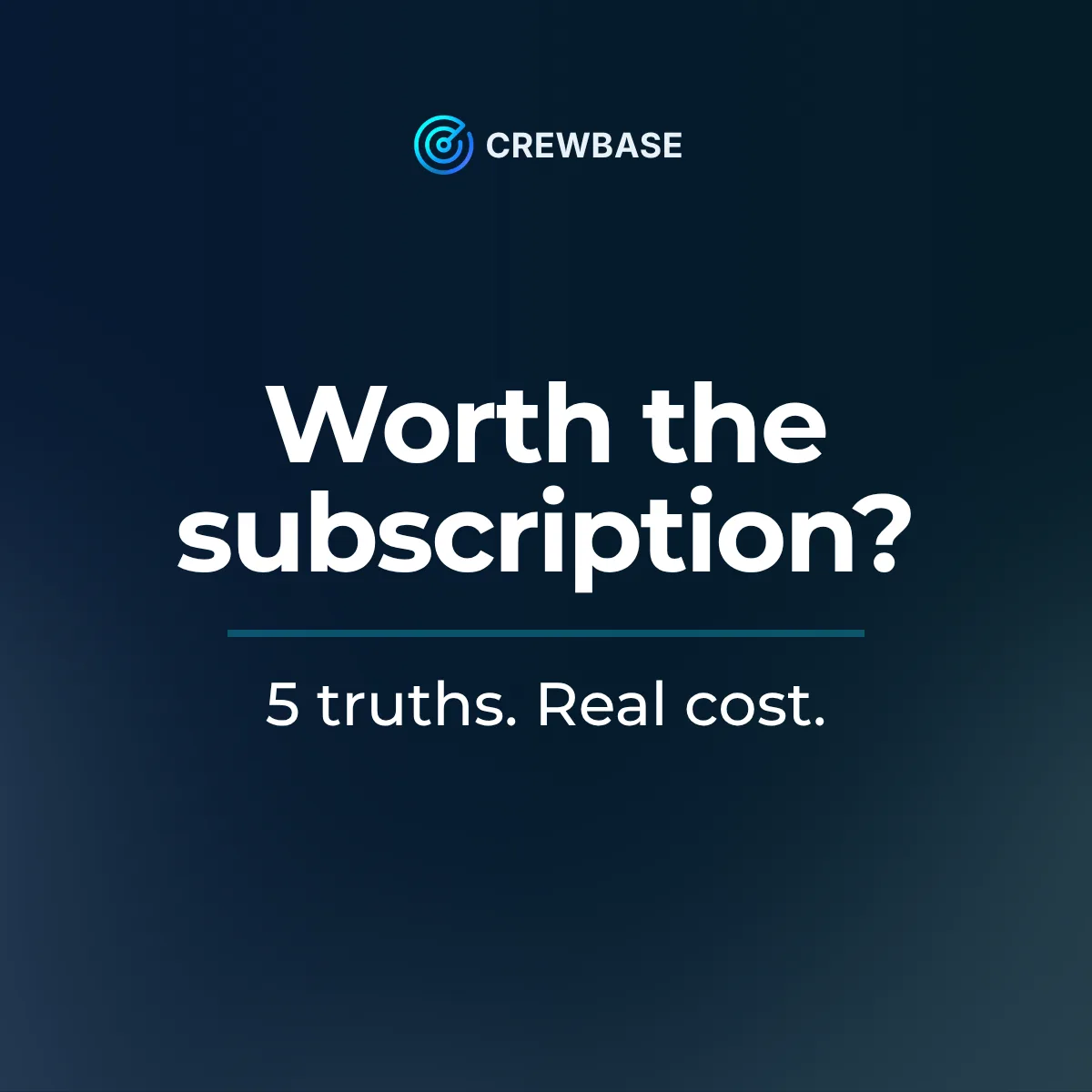 CrewBase dark ad Worth the subscription five truths real cost for maritime job seekers