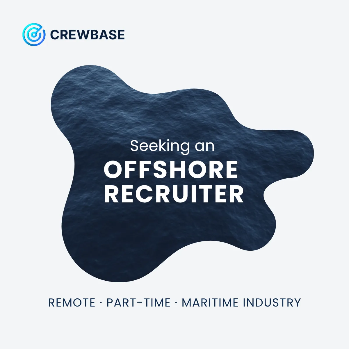 CrewBase ocean graphic seeking an offshore recruiter remote part-time maritime industry