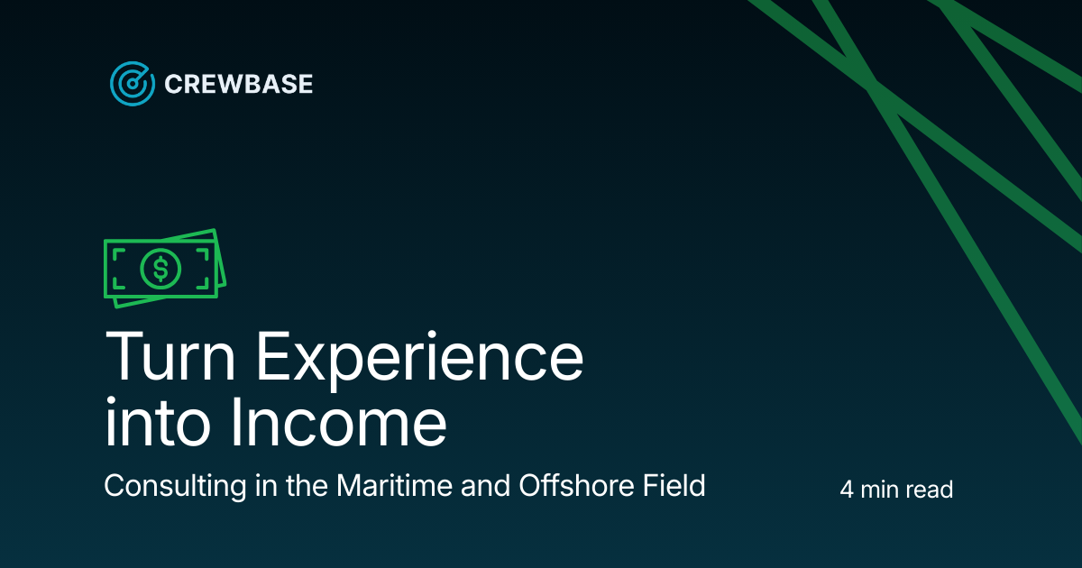 Turn Experience into Income — Expert Consulting in Maritime & Offshore