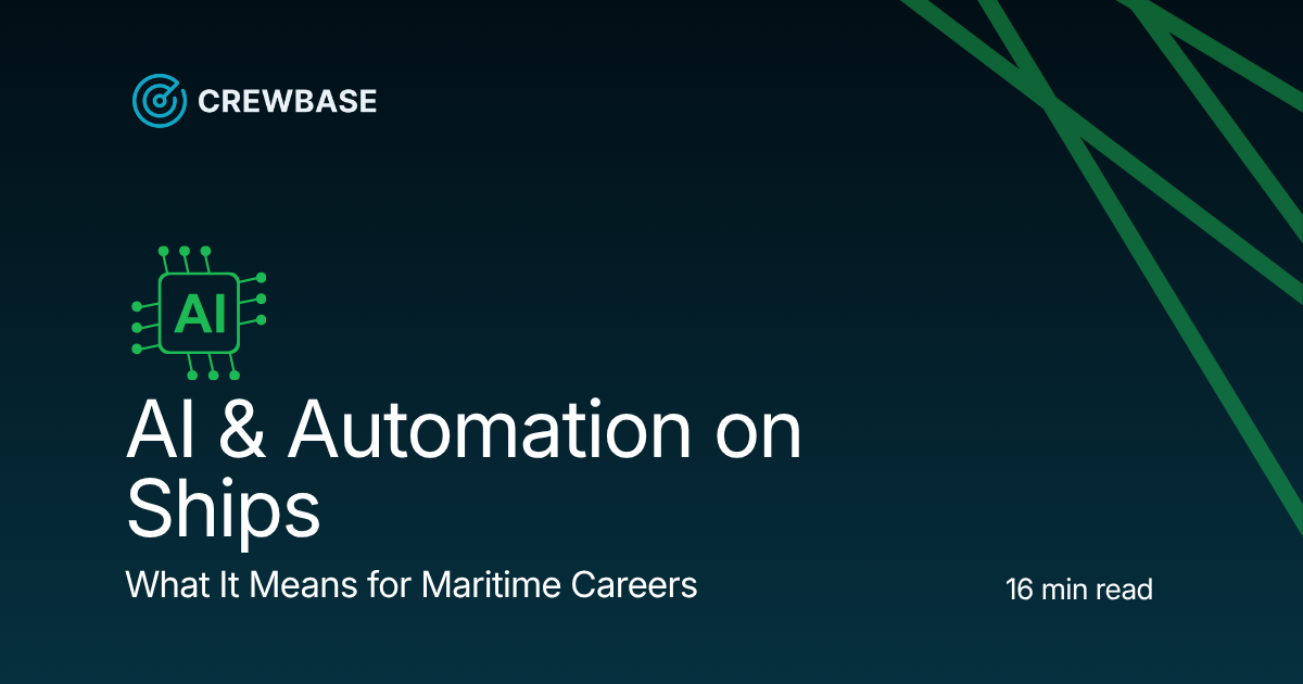 AI and Automation on Ships: What It Means for Maritime Careers