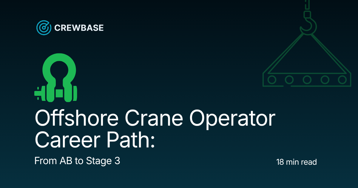 Offshore Crane Operator Career Path: From AB to Stage 3 — Certs, Day Rates, and How to Break In