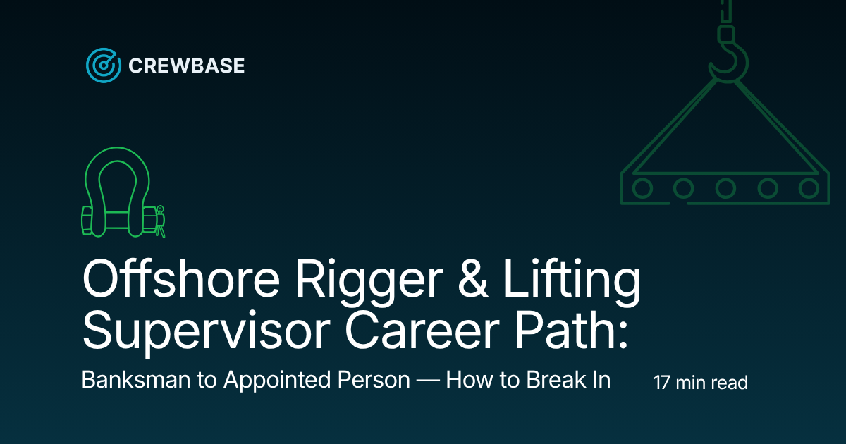 Offshore Rigger & Lifting Supervisor Career Path: Banksman to Appointed Person — Certs, Day Rates, and How to Break In