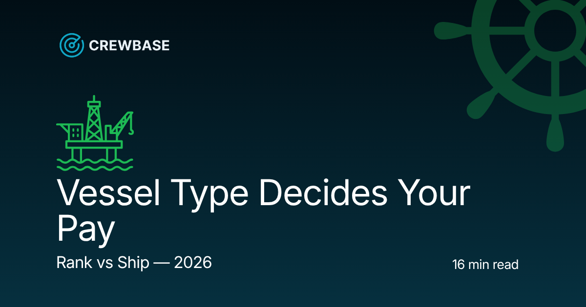 Vessel Type Decides Your Pay More Than Rank: Merchant vs Offshore in 2026