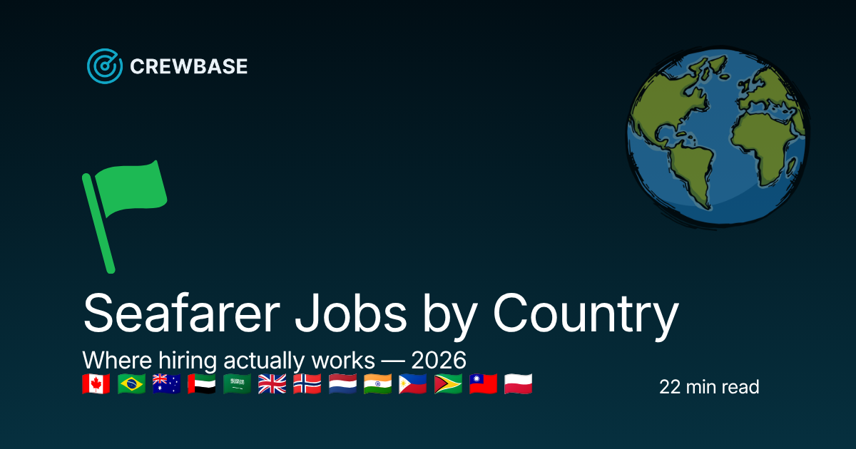 Seafarer Jobs by Country: Unions, Certs & Hiring by Region (2026)