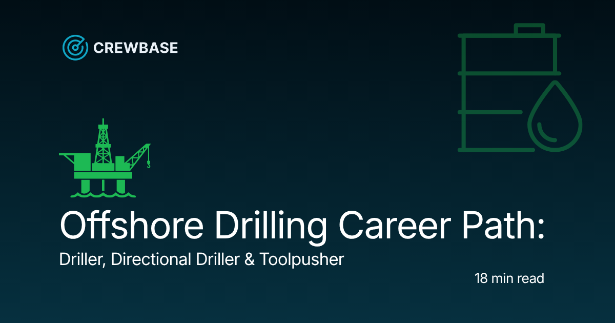 Offshore Drilling Career Path: Driller, Directional Driller & Toolpusher